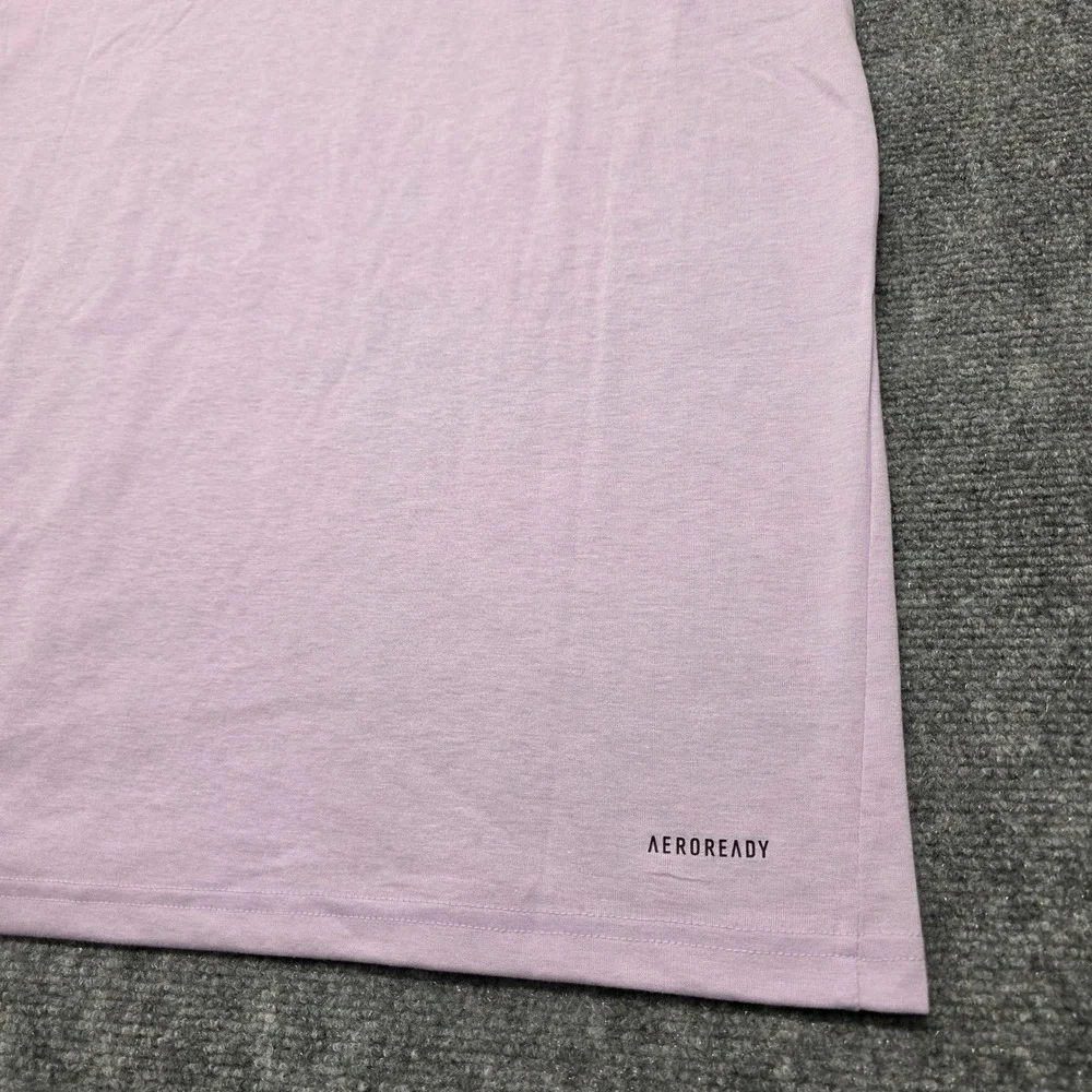 Adidas Aeroready Short Sleeve Running Shirt Men's S Purple Moisture Wicking New
